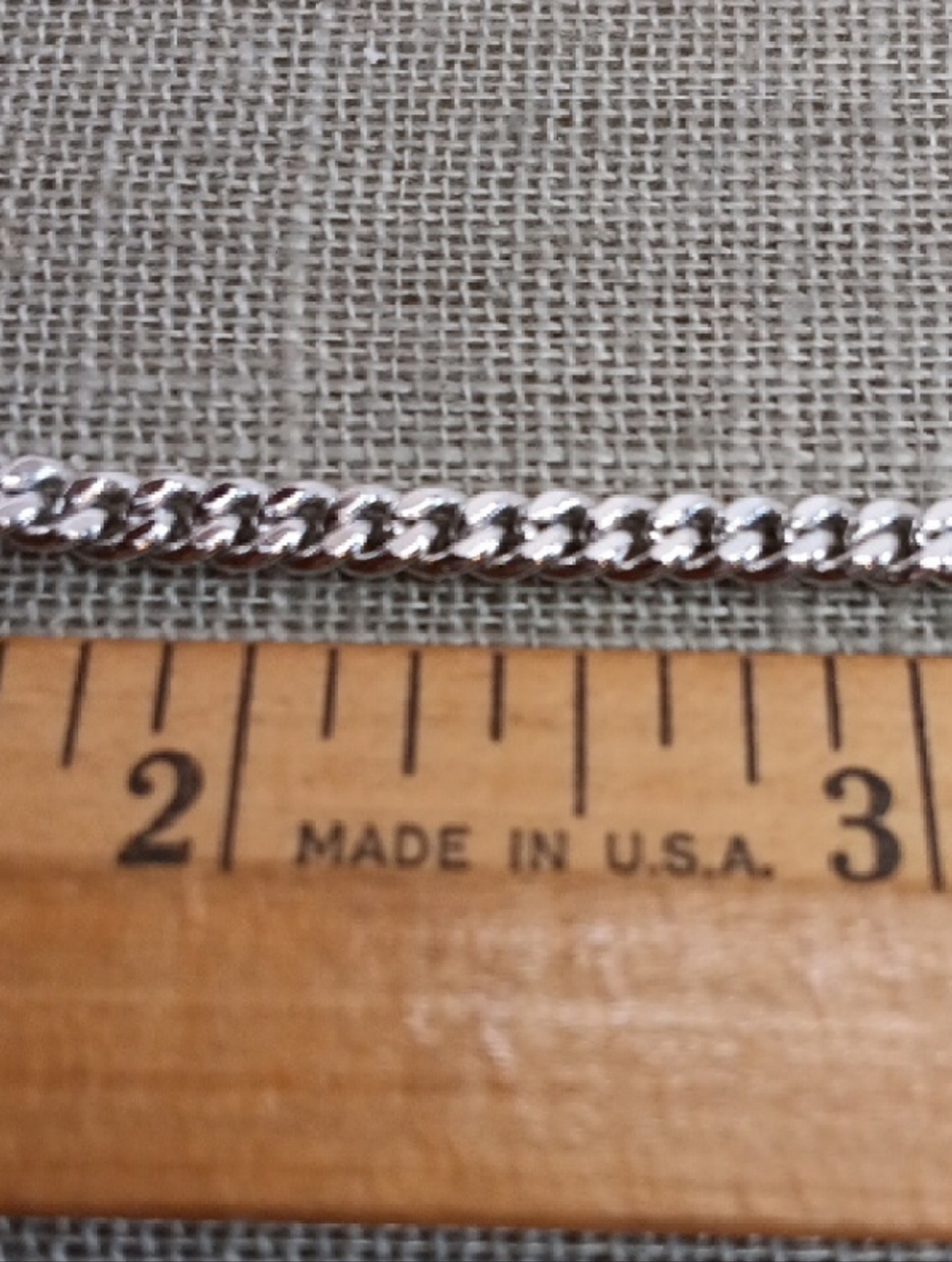 Anson Silver Tone Chain Sweater Guard Clip Vintage - Picture 8 of 8